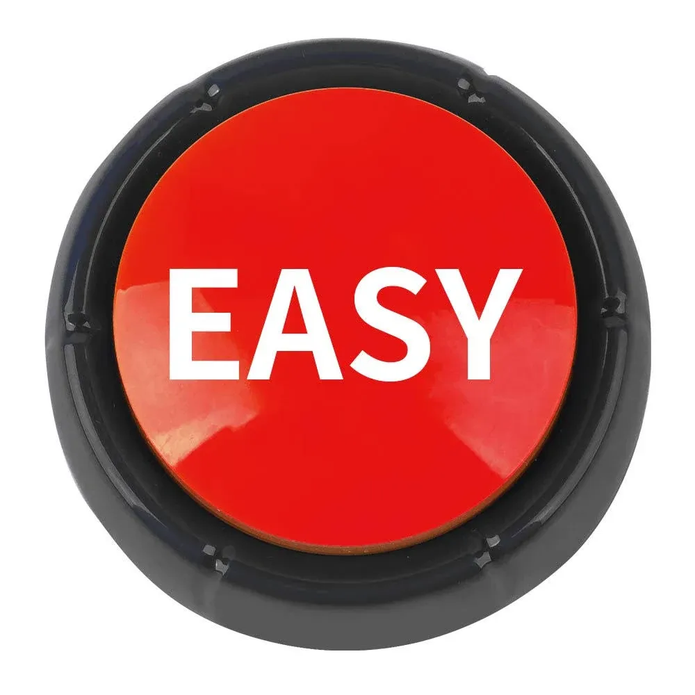 Talking Button,Button-Complete Red/Black (Easy)