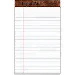 Tops The Legal Pad Ruled Perforated Pads, 5 x 8, White, 50 Sheets,