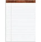 TOPS 8.5 x 11 3/4 Legal Pads, 12 Pack, The Legal Pad Brand, Wide Ruled, White Paper, 50 Sheets Per Writing Pad, Made in the USA (7533)