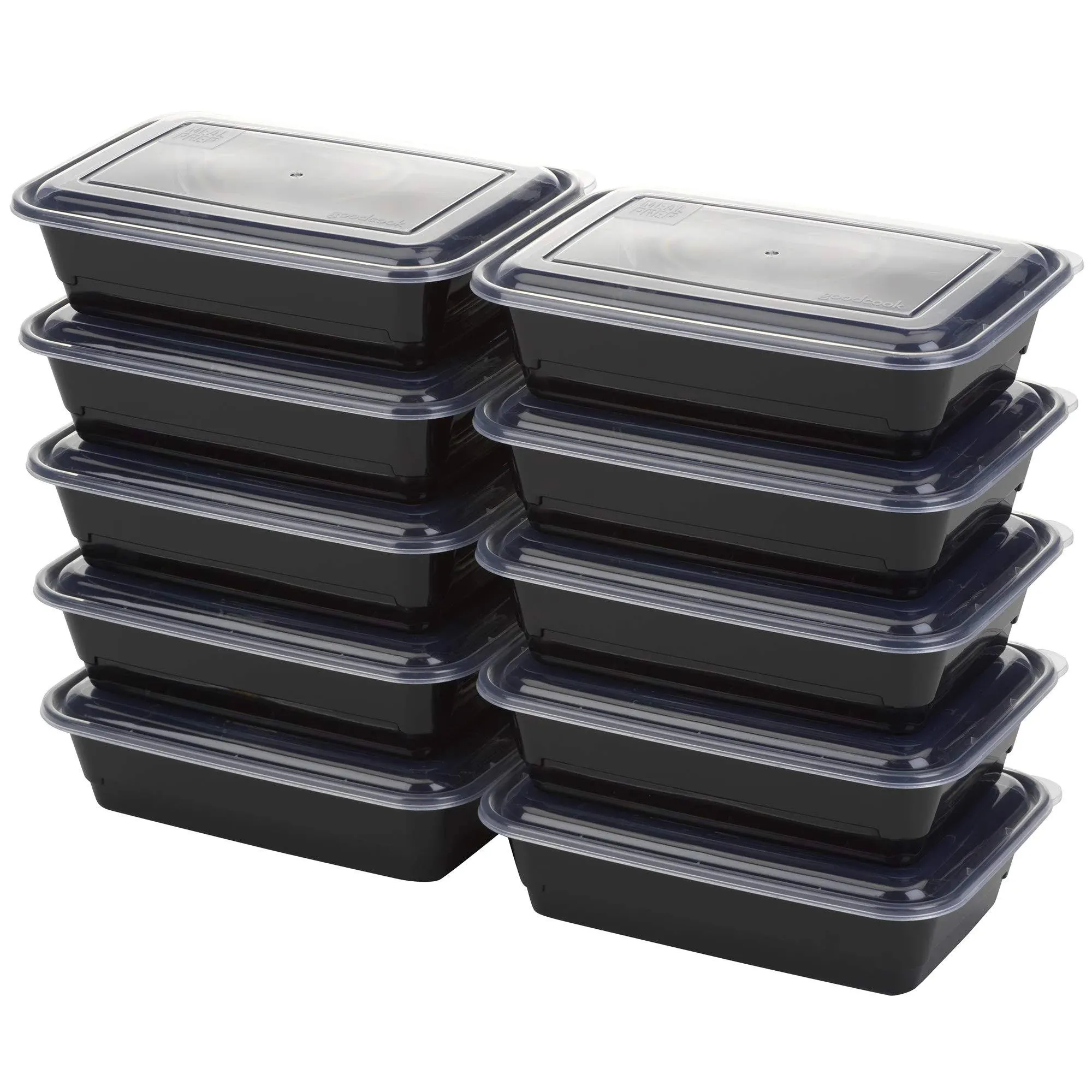 GoodCook Containers + Lids, Meal Prep, 10 Pack