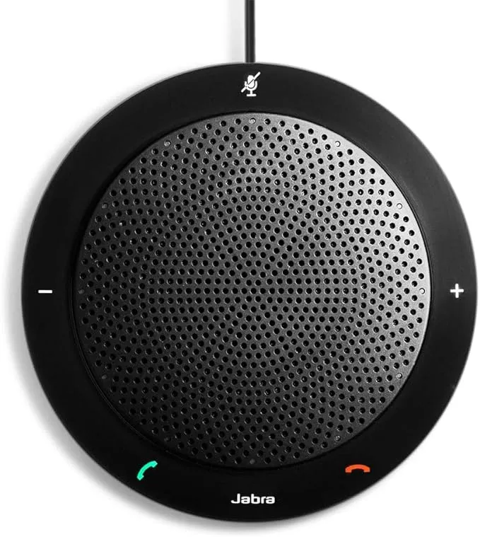 Jabra 7410-209 Model Speak 410 USB Speakerphone, Plug and Play Solution, Works with All PCs, Outstanding Sound Quality, Full Compatibility with UC Systems & VoIP Clients, LED Indicators