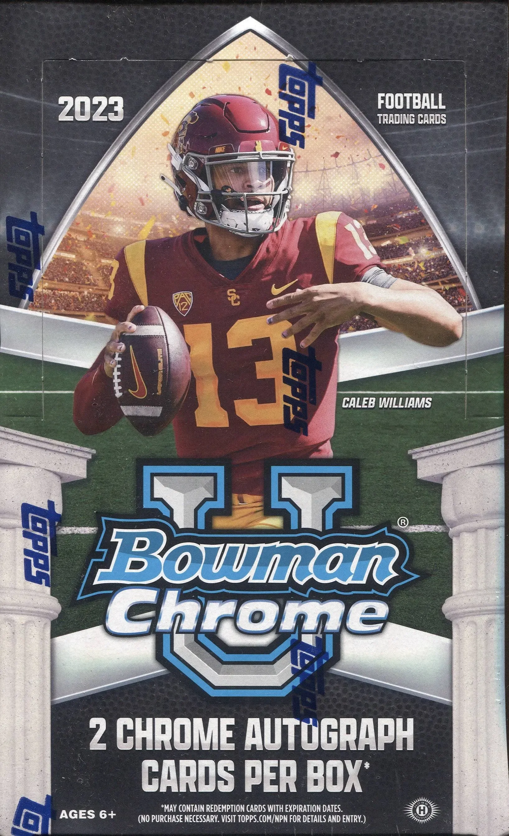 2023 Bowman Chrome University Football Hobby Box