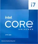 Intel Core i7-13700KF (Latest Gen) Gaming Desktop Processor 16 cores (8 P-cores + 8 E-cores) - Unlocked