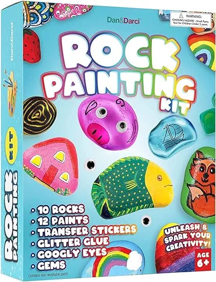 Rock Painting Kit for Kids - Arts and Crafts for Girls