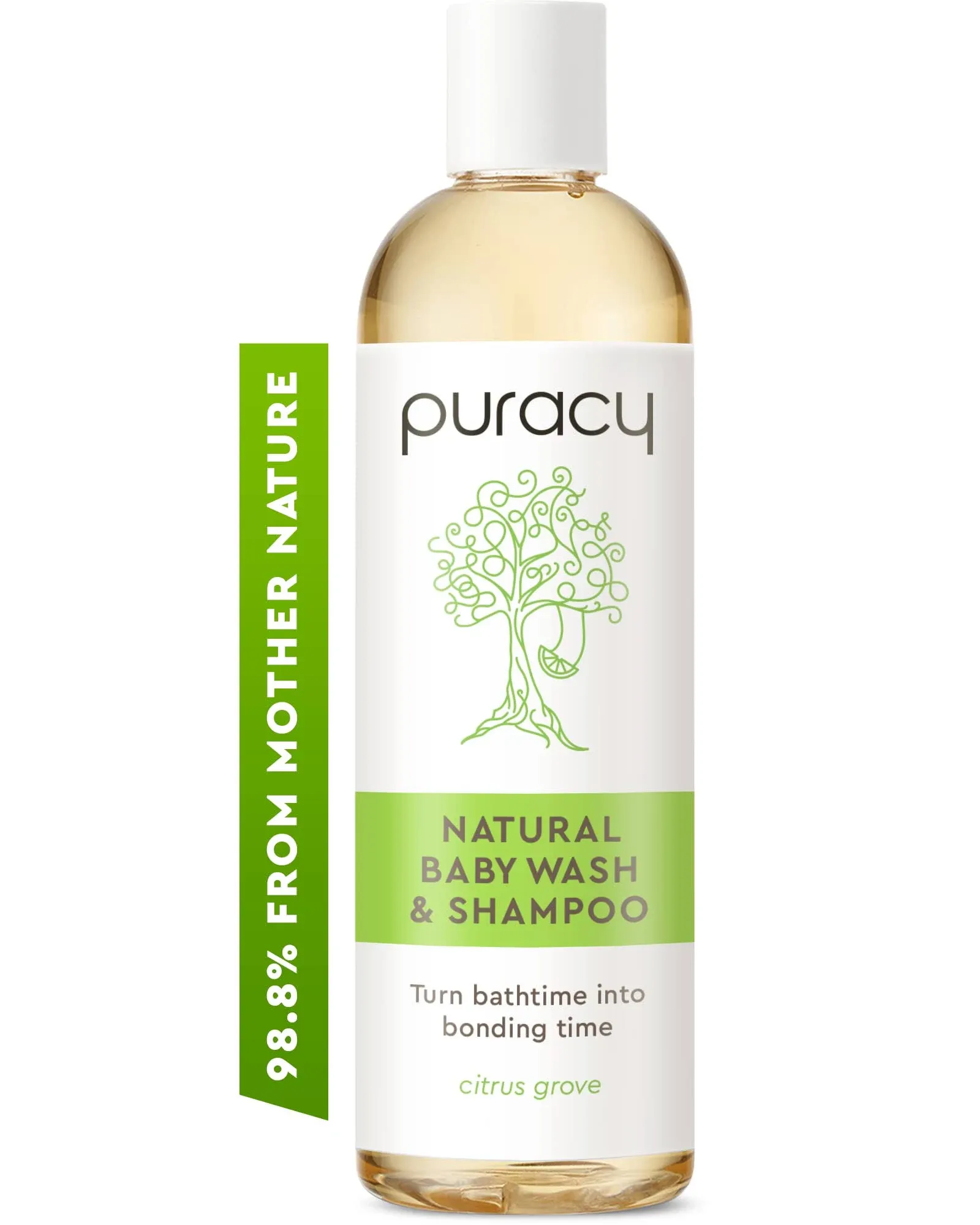 Puracy Baby Shampoo & Body Wash, Citrus Grove - 12 fl oz