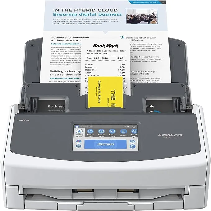 Fujitsu Scansnap-ix1600 Document Scanner White