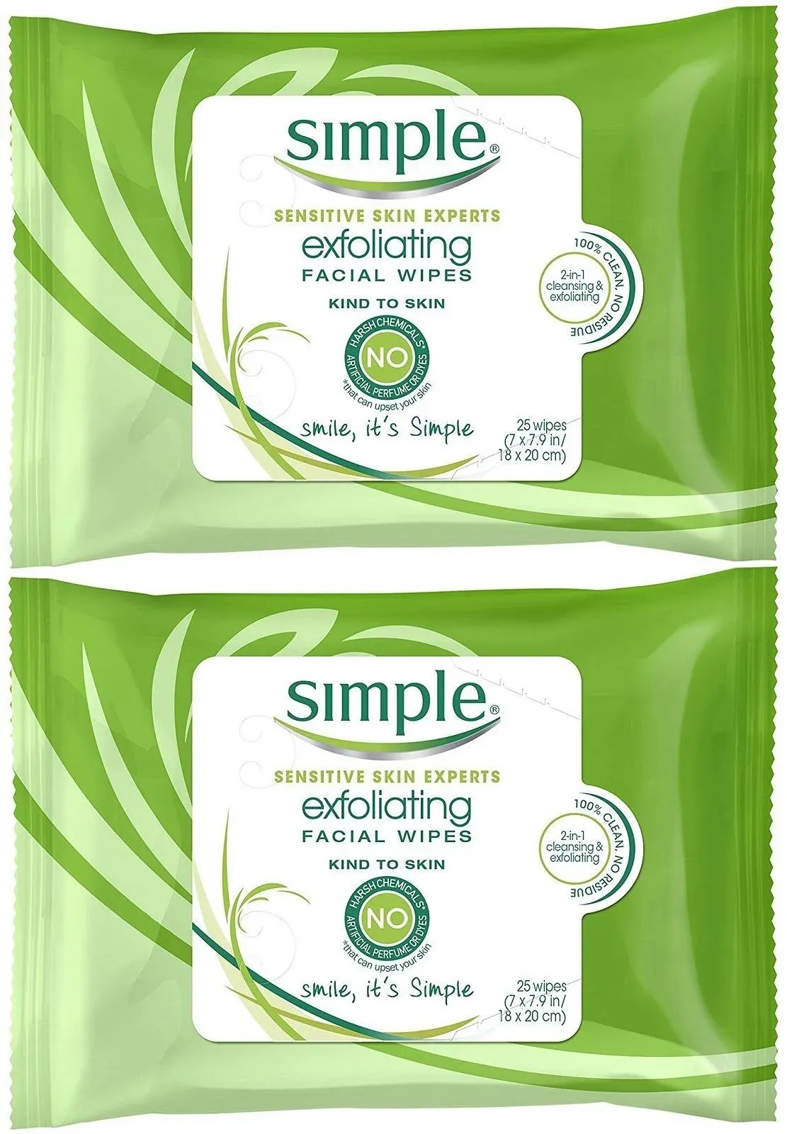 Simple Exfoliating Facial Wipes