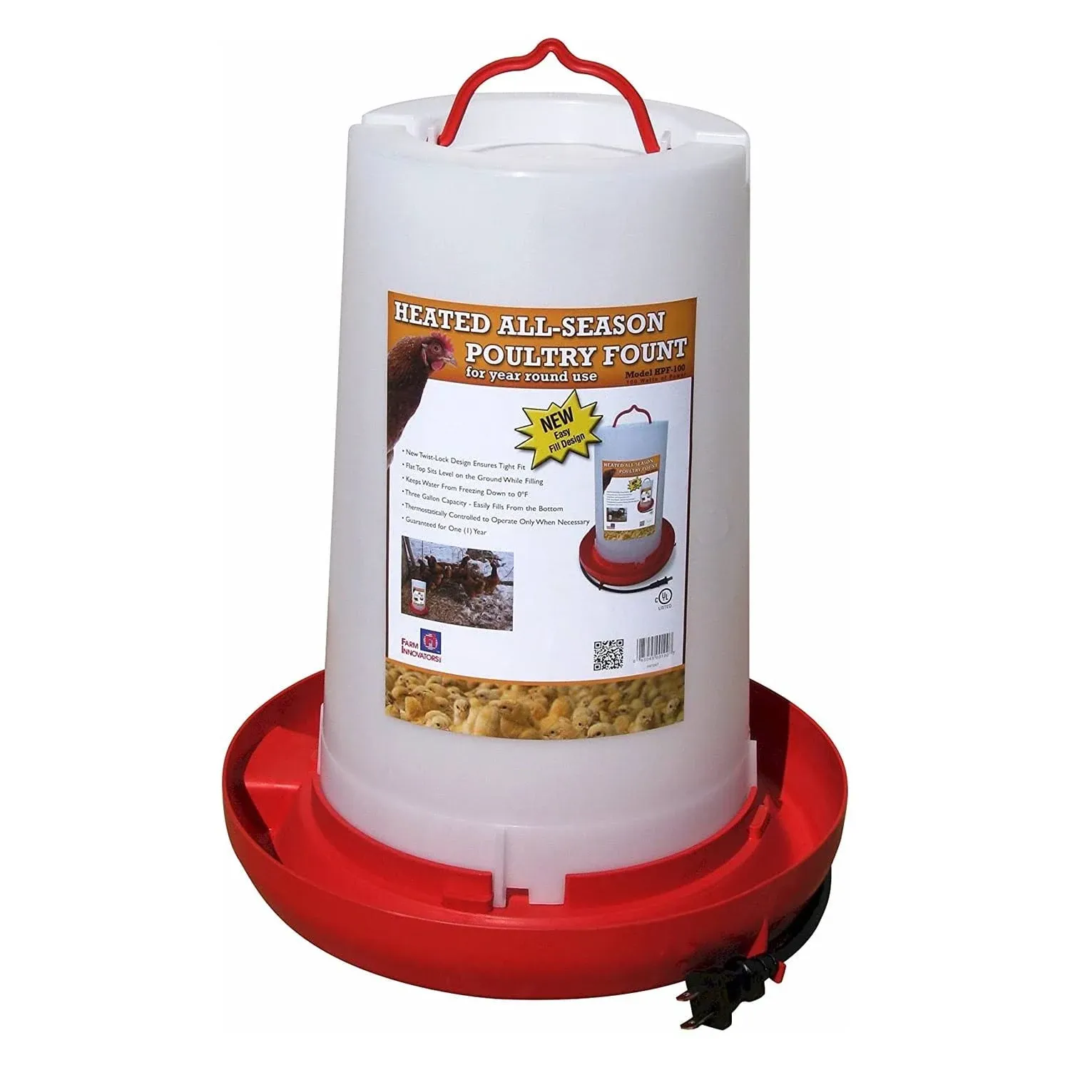 Farm Innovators Heated Poultry Fountain