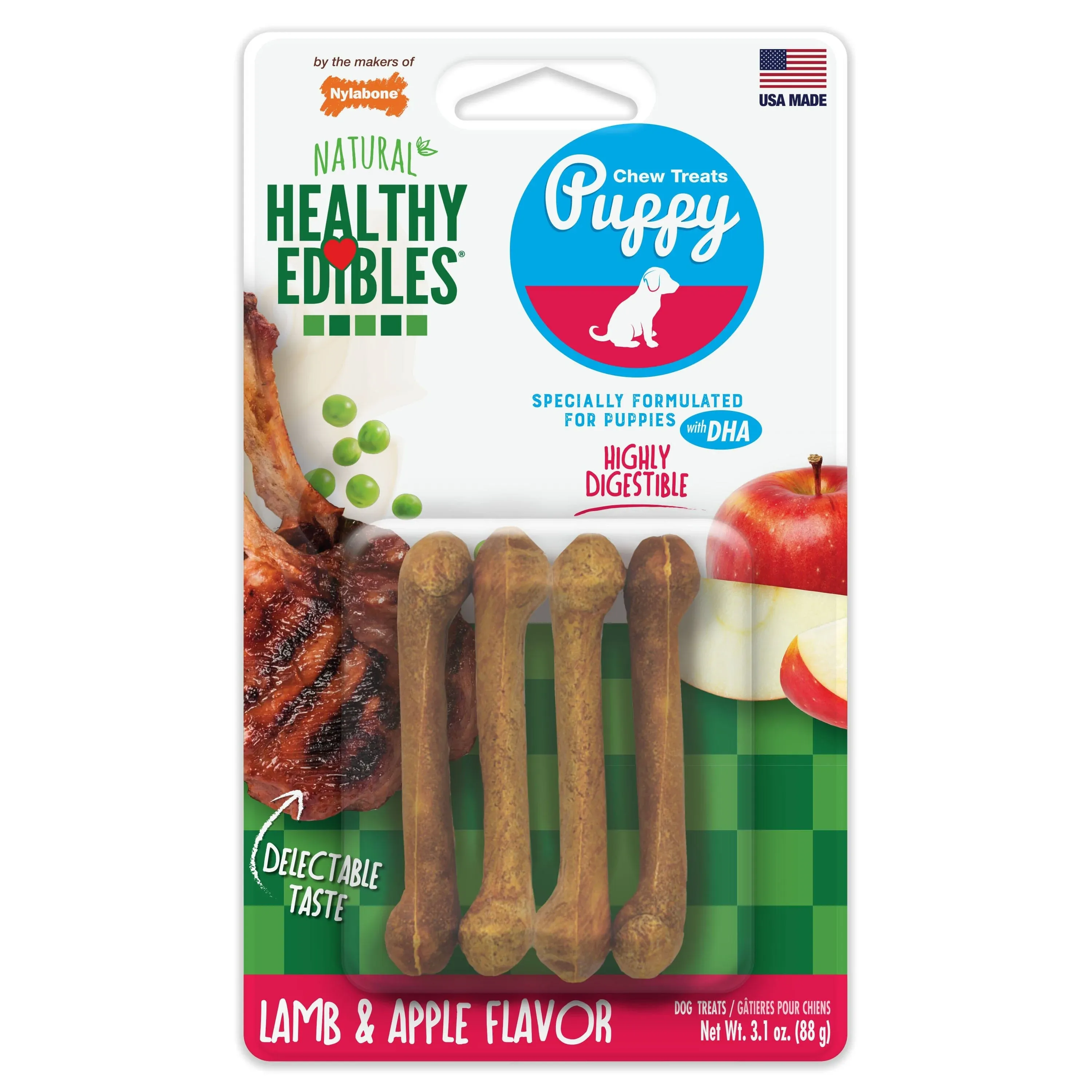 Nylabone Healthy Edibles Lamb & Apple Puppy