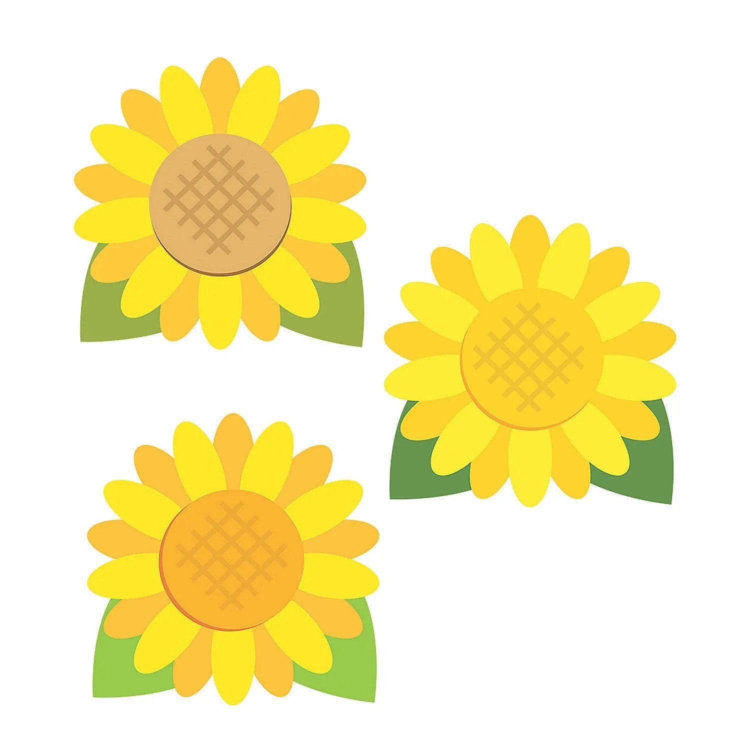 Sunflower Bulletin Board Cutouts, Educational, 48 Pieces