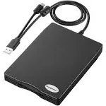 Floppy Disk Reader 3.5 inch External USB Floppy Disk Drive Floppy Disc Reader...