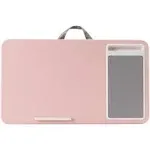 LapGear Home Office Lap Desk with Device Ledge, Mouse Pad, and Phone Holder Pink