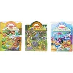 Melissa & Doug Reusable Puffy Sticker Wild Adventures Play Set 3-Pack 