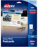 Avery Photo-Quality Glossy Postcards for Inkjet Printers