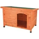 Trixie Natura Flat Roof Dog House, 31.25" L x 45.75" W x 32.5" H - Large