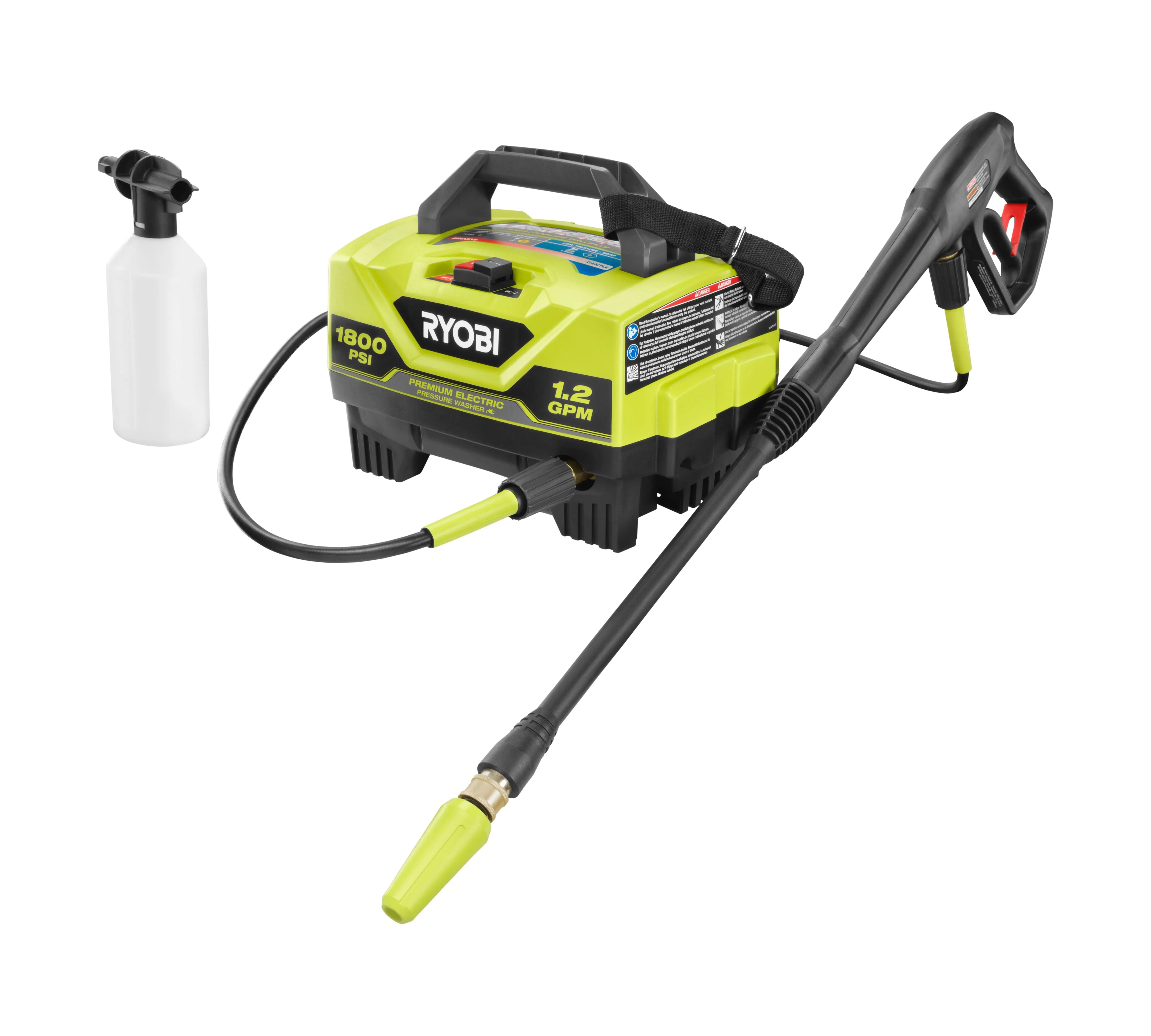 Ryobi RY141820VNM 1800 psi 1.2 GPM Cold Water Electric Pressure Washer