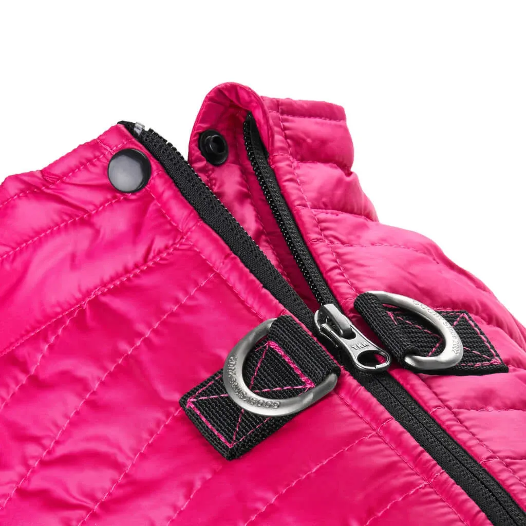 Gooby Puffer Dog Vest - Pink