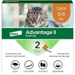 6 Pack, Advantage II for Small Cats (5-9 lbs)