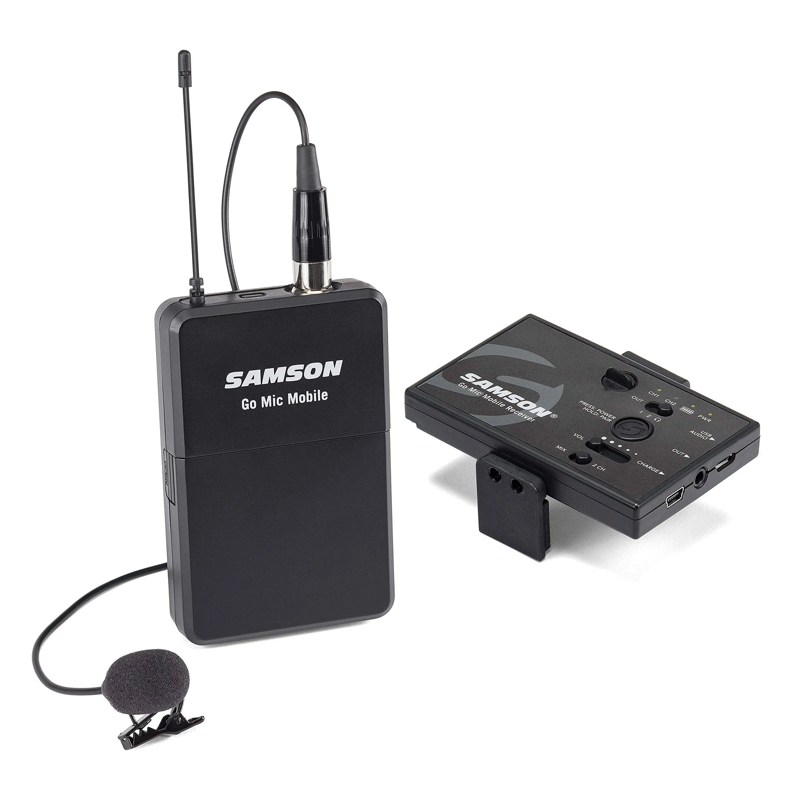 Samson Go Mic Mobile Professional Lavalier Mic Wireless System For Mobile Video