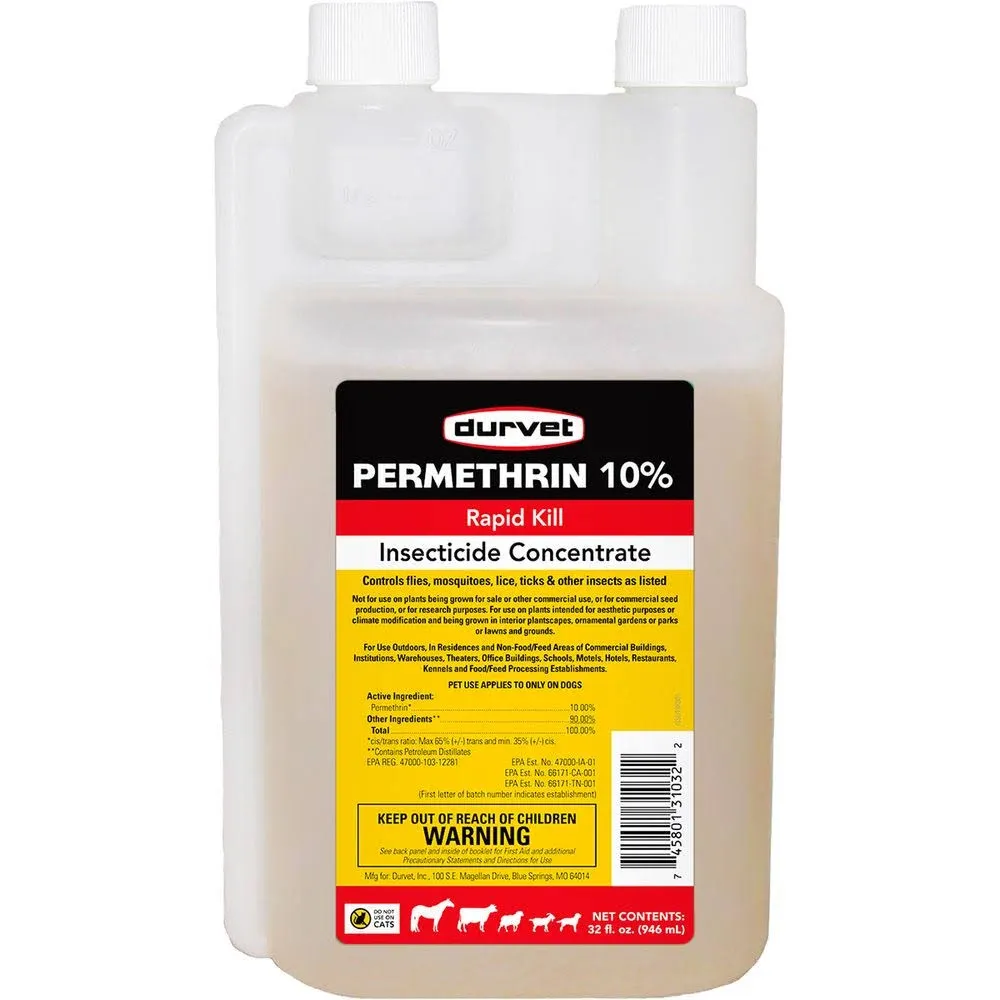 Durvet 10% Permethrin, 32 oz.