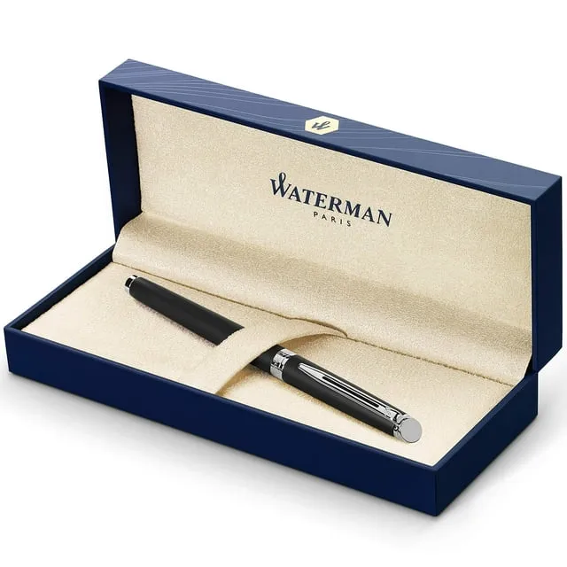 Waterman Hemisphere Essential Matte Black Chrome Trim