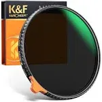 K&amp;F Concept 67mm Variable ND Lens Filter HD ND2-ND400 (9 Stops) Nano-X Series