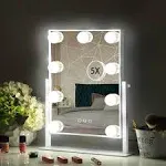 HIEEY Lighted Makeup Mirror, Hollywood Vanity Mirror, and 5X Magnification Mirror