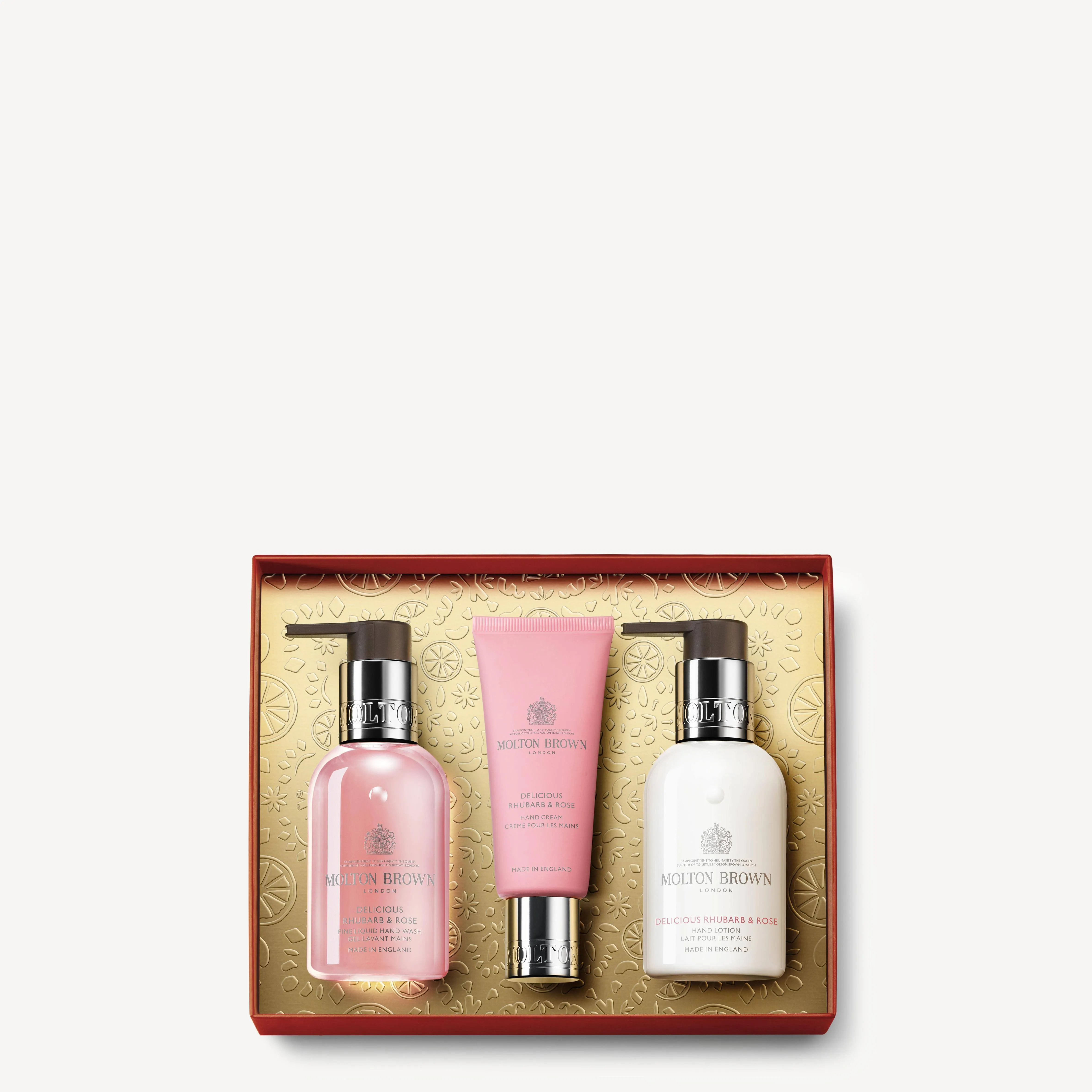 "Women's Rhubarb & Rose Mini Hand Trio"