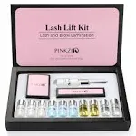 Pinkzio Lash Lift Kit Eyelash Perm Kit, Professional Eyelash Lash Curling, Semi-Permanent Curling Perming Suitable for Salon, Pink