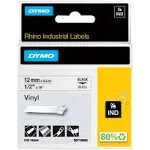 DYMO RhinoPro Tape Cartridge - 0.5" Width x 216" Length - Permanent - 1 Each - White DYM18444