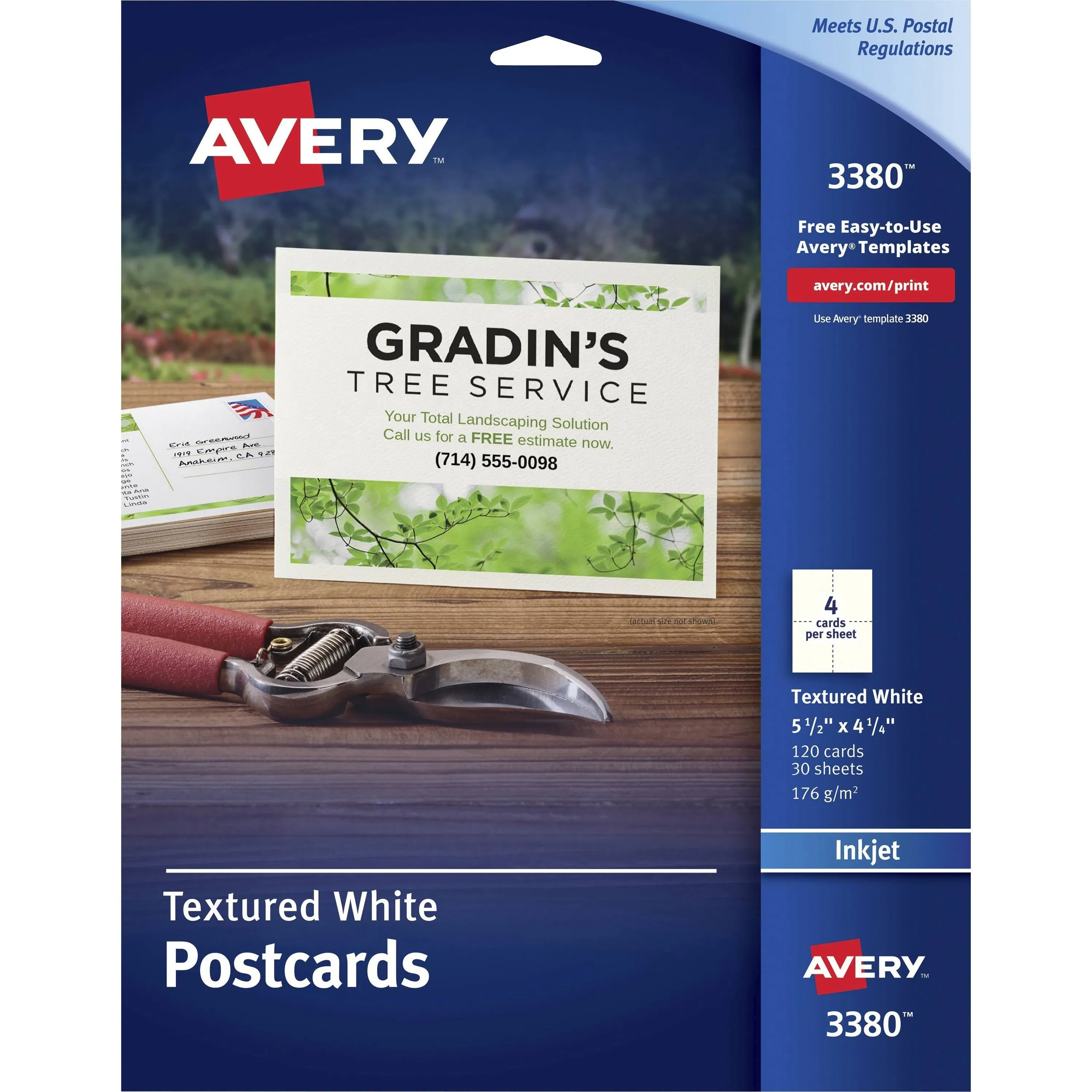 Avery Invitation Card - 4.25" X 5.50" - Matte - 120 / Box - White (AVE03380)