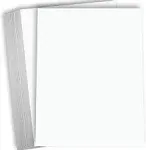 Hamilco White Cardstock Thick Paper 8 1/2 x 11" Heavy Weight 120 lb Cover Card Stock - 50 Pack