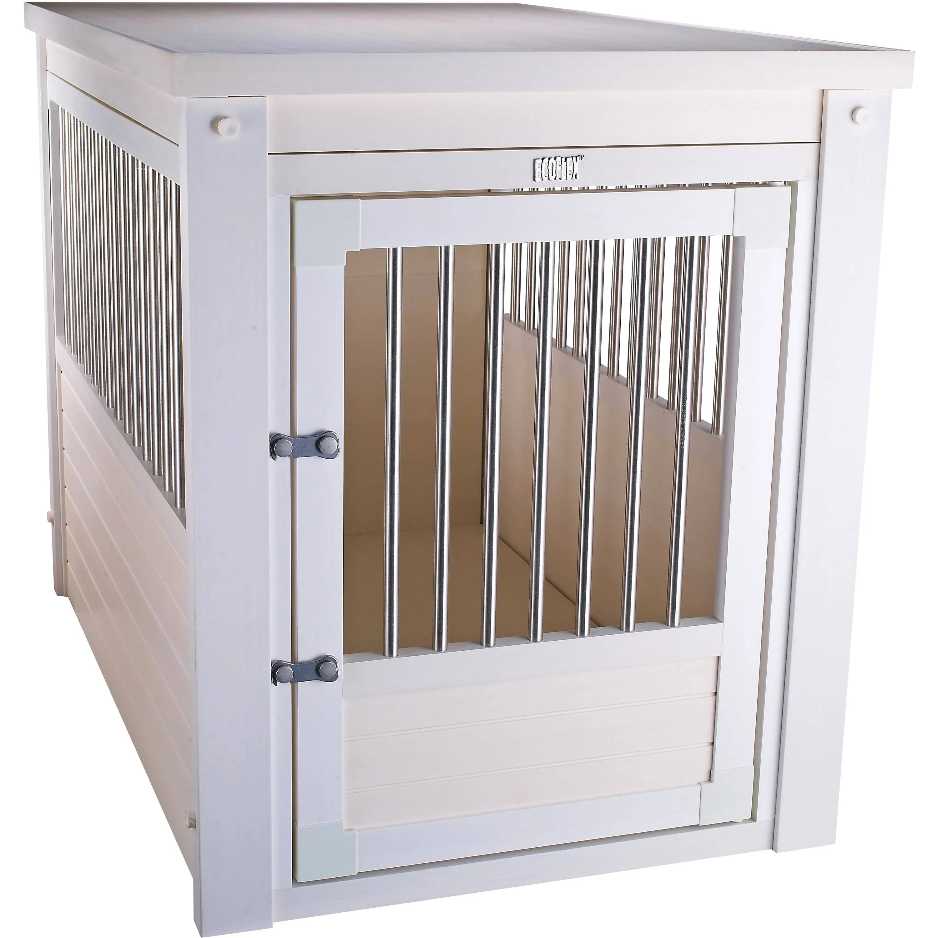 New Age Pet EcoFlex Dog Crate, Antique White