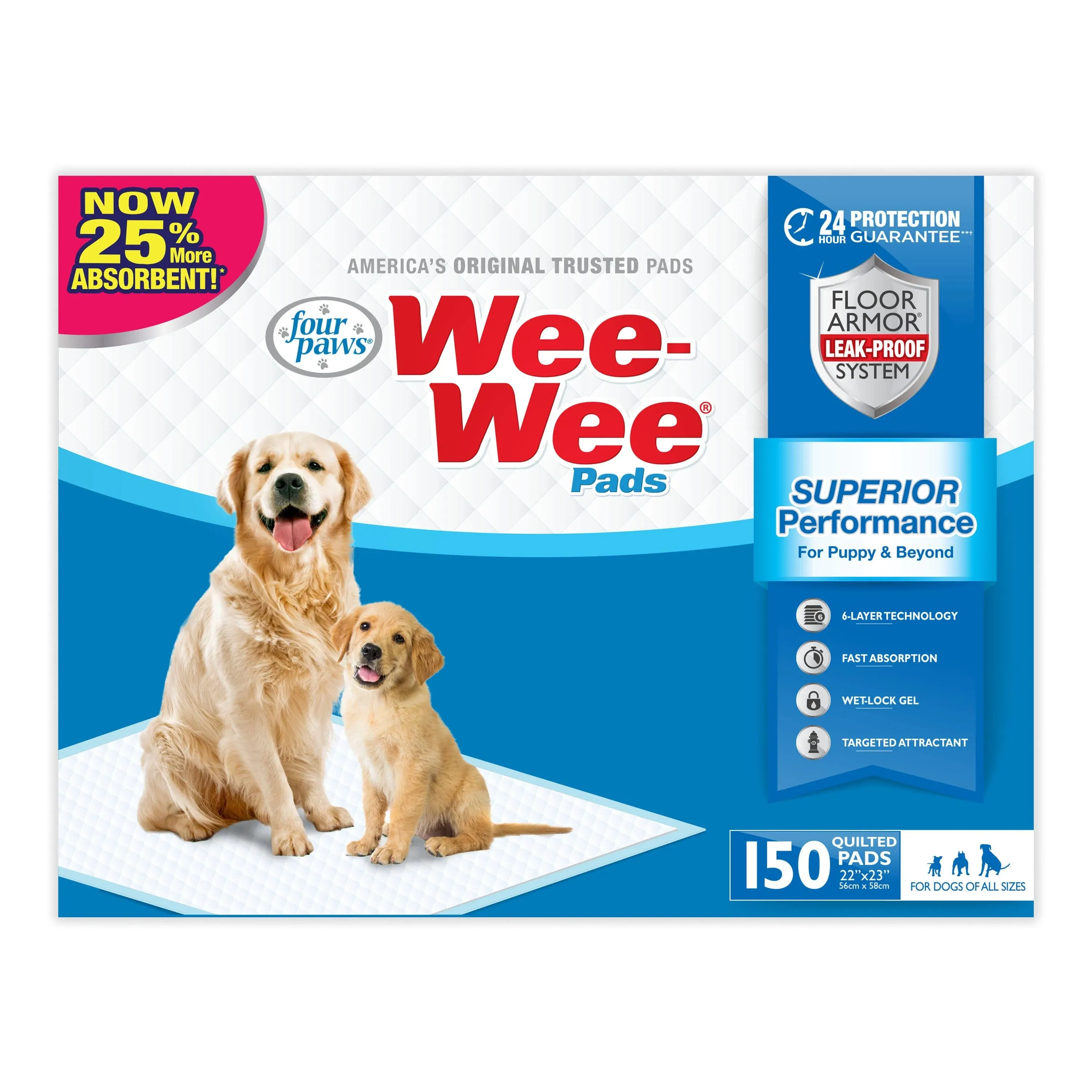 Four Paws Wee Wee Pads (150 Count)