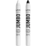 Nyx Professional Makeup Jumbo Eye Pencil, Blendable Eyeshadow Stick & Eyeliner Pencil - Milk & Black Bean (2-Pack)