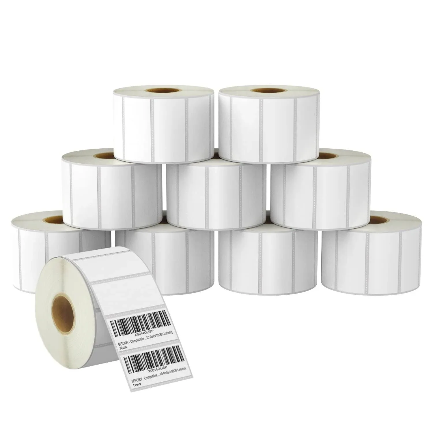 BETCKEY - 2&#034; x 1.5&#034; UPC Barcode  Address Labels Compatible with Zebra  Rollo L