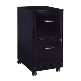 Space Solutions 18" Deep 2 Drawer Mobile Letter Width Vertical File Cabinet