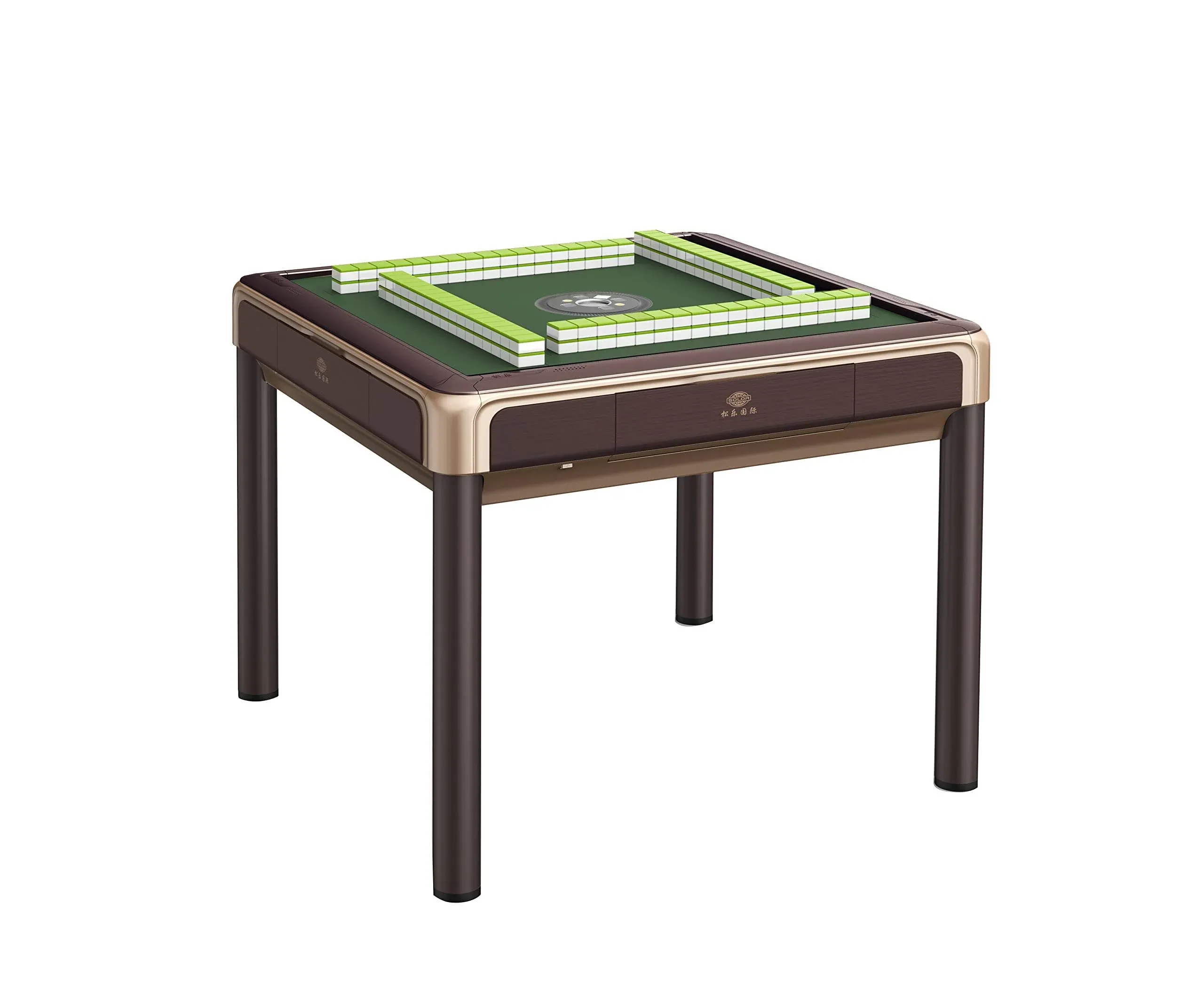 WPYST 44mm Automatic Mahjong 4 Legs Dining Game Table