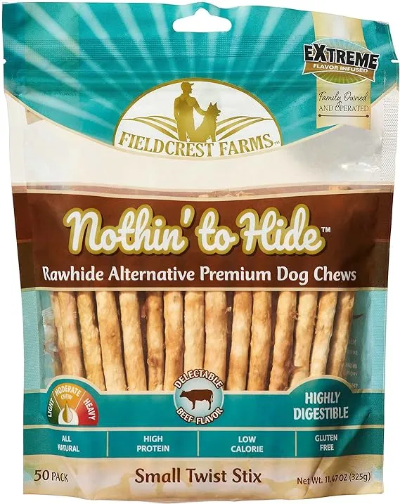 Fieldcrest Farms SPOT Ethical Products Nothin' to Hide Twist Stix, Beef Flavor 