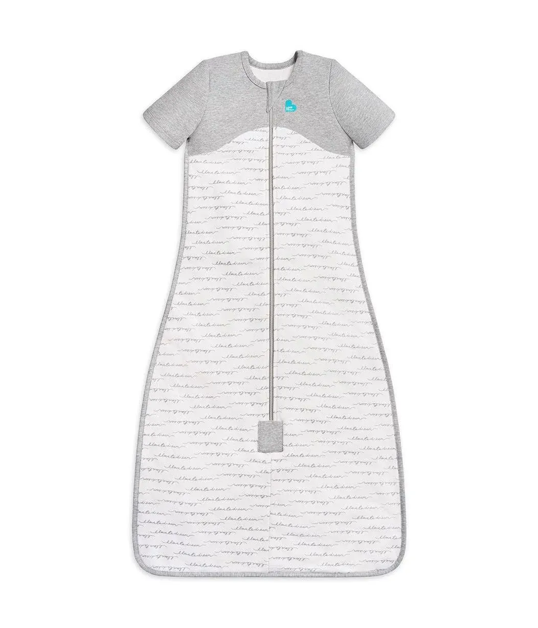 Love To Dream Short Sleeve Sleep Bag Organic Cotton Mild, 18-36 M - Dreamer White