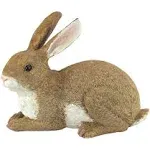 Design Toscano Bashful, The Bunny, Lying Down Garden Rabbit Statue: Set of Two