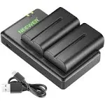 Neewer NP-F550 2600mAh Li-Ion Battery Charger Set for Sony