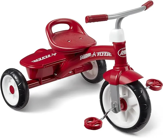 Radio Flyer Pink Rider Trike, Outdoor Toddler Tricycle (Ages 3-5)