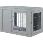 Medium Dog Crate with Cushion, Gray - Unipaws - UH5084