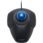 Orbit Trackball With Scroll Ring, Usb 2.0, Left/right Hand Use, Black/blue