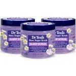 Dr Teal's Shea Sugar Sleep Scrub, with Melatonin, Lavender, & Essential Oils, 19oz (Pack of 3)