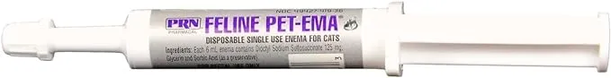 Feline (6 mL) (3 Pack), Disposable Enema for Rectal Use in Cats by PRN Pharmacal Inc