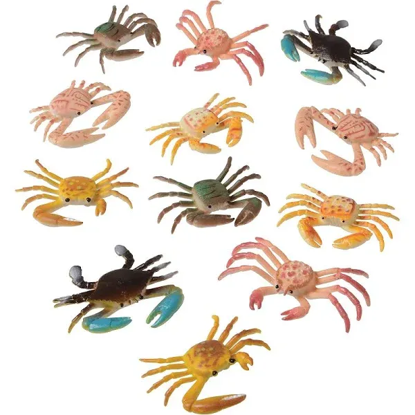 US Toy Plastic Crabs Action Figure 1 Dozen