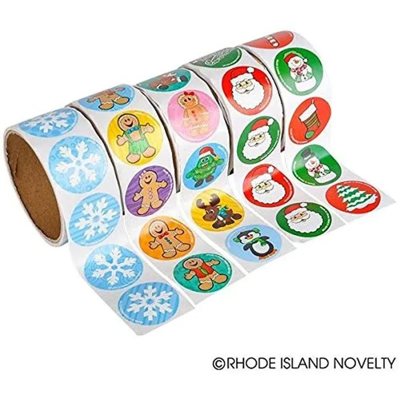 Holiday Roll Stickers Assortment (500 PACK)