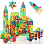 Neoformers Magnetic Tiles, 96 Pcs Magnetic 3D Building Blocks Educational Magnetic Tiles Puzzle Magnets Toys for Girls Boys Toddler Ages 3+